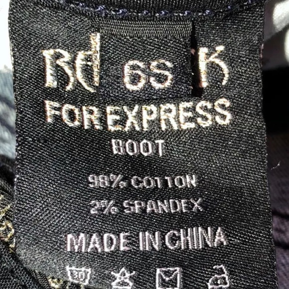 Rerock Express Womens Blue Jeans Bootcut Size 6s - Picture 9 of 10